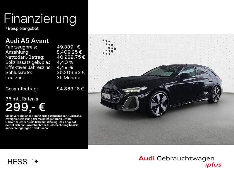 Gebraucht Audi A5 Edition .1 204 PS (150 kW) 2025 Mythosschwarz metallic Kombi