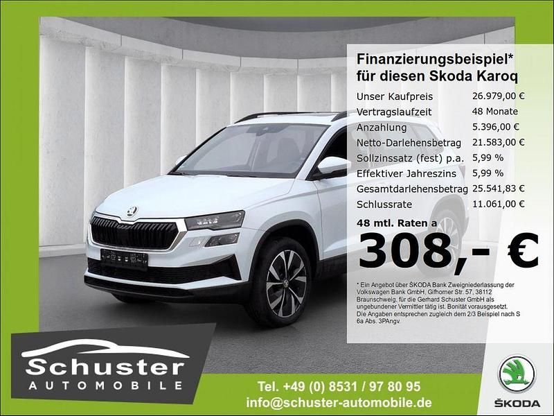 Gebraucht Skoda Karoq Style 150 PS (110 kW) 2023 Weiss SUV