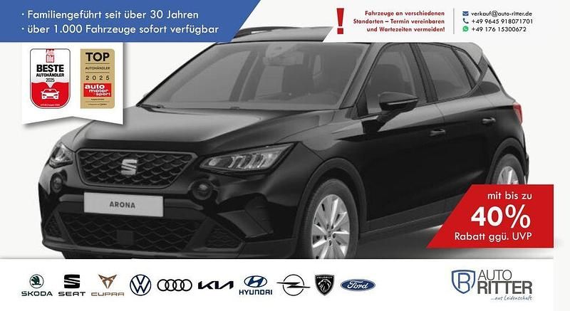 Midnight schwarz metallic Neu 2025 Seat Arona Black Edition SUV | 26.990 € (Etwas zu teuer) - Bild 1/4