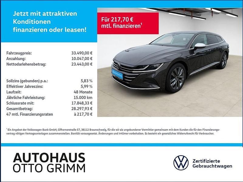 Grau Gebraucht 2024 VW Arteon Elegance Limousine | 33.490 € (Guter Preis) - Bild 1/4