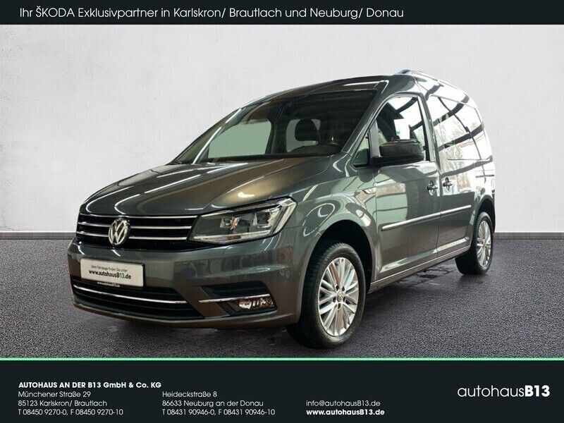 Indiumgrau metallic Gebraucht 2018 VW Caddy Highline Van / Kleinbus | 25.290 € (Fairer Preis) - Bild 1/4