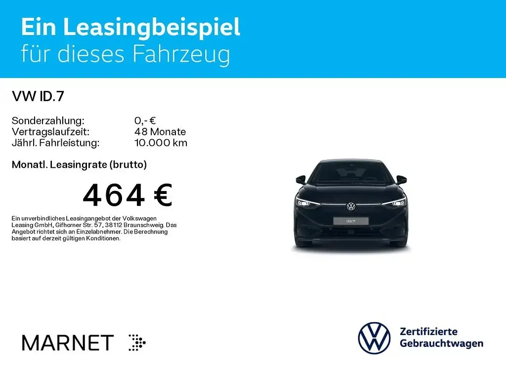 Gebraucht VW ID.7 IQ Drive 210 kW (286 PS) 2025 Schwarz SUV