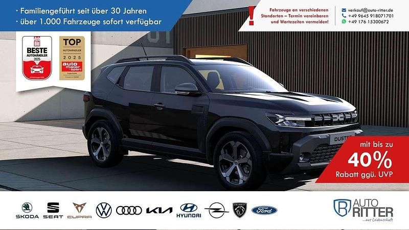 Perlmuttschwarz meta.../schwa Neu 2025 Dacia Duster Journey SUV | 29.490 € (Fairer Preis) - Bild 1/4