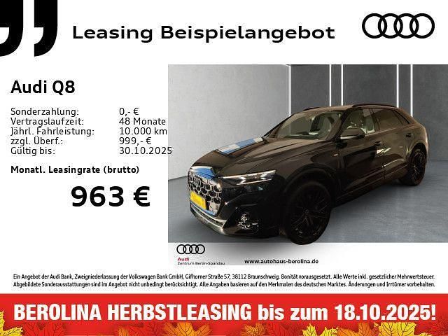 Mythosschwarz metallic Neu 2025 Audi Q8 S-Line SUV | 94.887 € (Teuer) - Bild 1/4