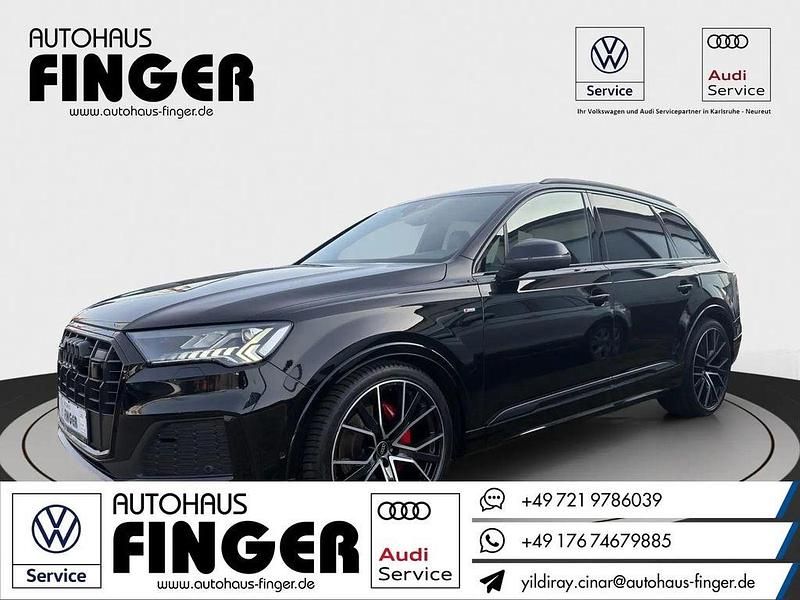 Schwarz Gebraucht 2022 Audi Q7 S-Line SUV | 55.980 € (Guter Preis) - Bild 1/3