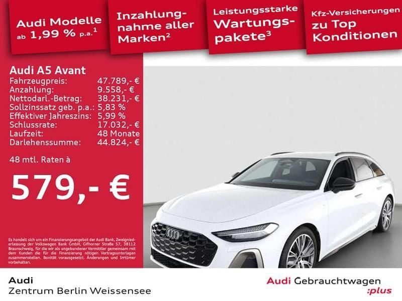Gletscherweiß metallic Gebraucht 2025 Audi A5 Edition .1 Coupé | 47.789 € (Superpreis) - Bild 1/4