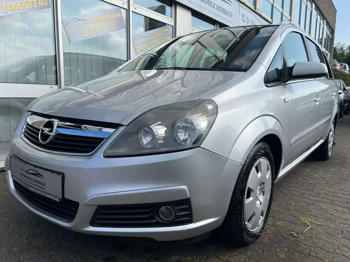 Gebraucht Opel Zafira Edition 105 PS (77 kW) 2007 Silber Van / Kleinbus