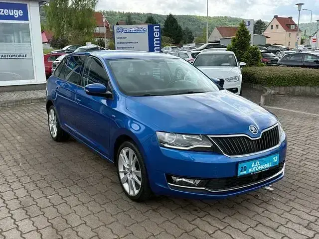 Gebraucht Skoda Rapid Clever 103 PS (75 kW) 2018 Blau Kleinwagen