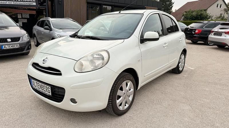 Weiß Gebraucht 2012 Nissan Micra Acenta Kleinwagen | 3.300 € (Guter Preis) - Bild 1/4