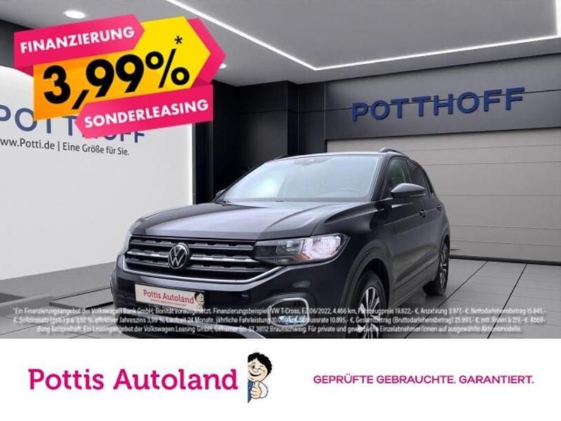 Schwarz Gebraucht 2021 VW T-Cross Active SUV | 18.377 € (Fairer Preis) - Bild 1/4