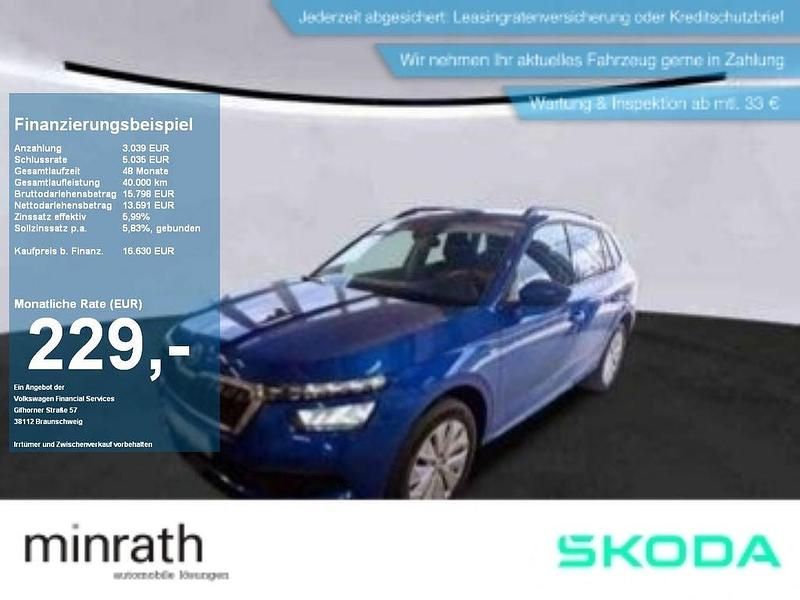 Blau Gebraucht 2021 Skoda Kamiq Drive SUV | 16.630 € (Guter Preis) - Bild 1/4