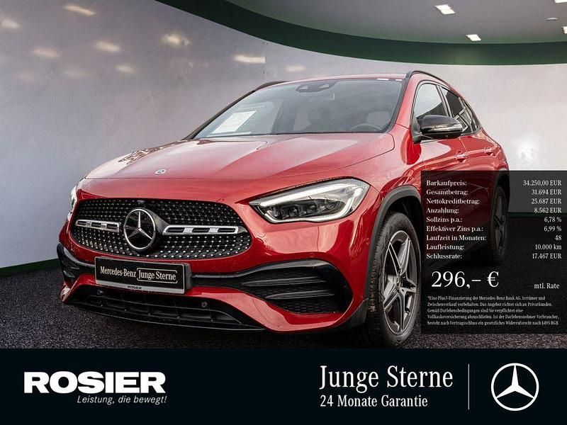 Rot / manufaktur patagonienrot (metallic) Gebraucht 2021 Mercedes GLA250 AMG SUV | 34.250 € (Fairer Preis) - Bild 1/3