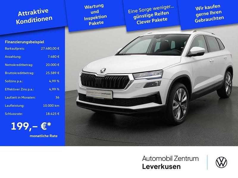 Moonweiß perleffekt Gebraucht 2024 Skoda Karoq Selection SUV | 27.480 € (Superpreis) - Bild 1/4