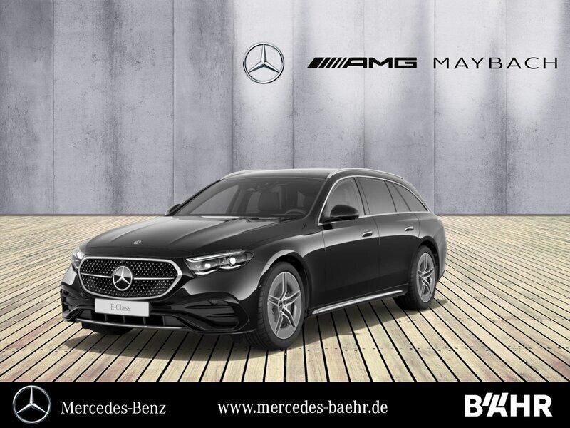 Lack obsidianschwarz Gebraucht 2024 Mercedes E220 AMG Kombi | 67.950 € - Bild 1/4