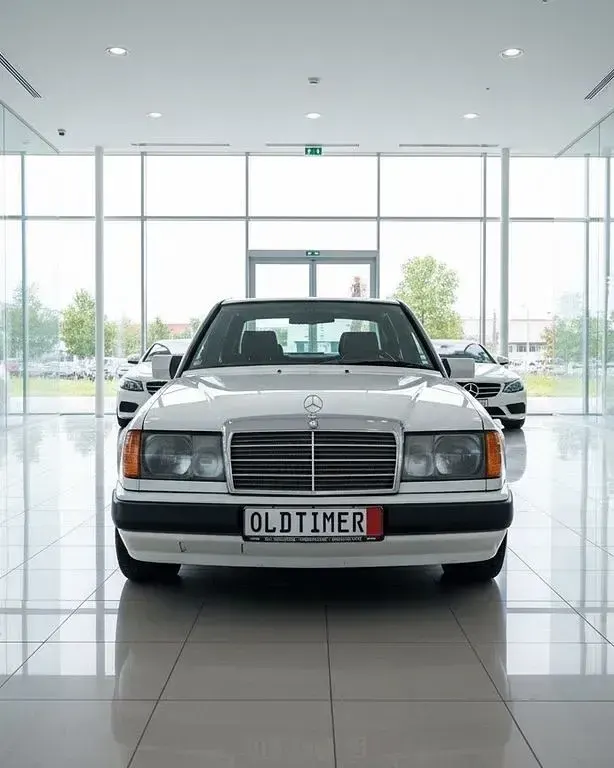 Używany Mercedes E230 132 KM (97 kW) 1985 Biały Sedan/Limuzyna