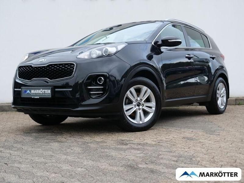 1k) black pearl (schwarz Gebraucht 2017 Kia Sportage Vision SUV | 11.450 € (Fairer Preis) - Bild 1/4