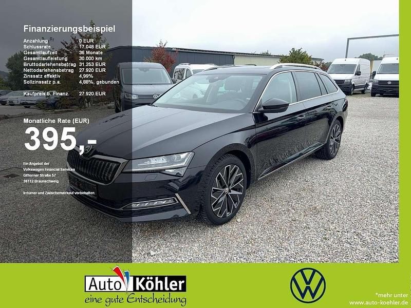 Schwarz magic perleffekt Gebraucht 2022 Skoda Superb LAURIN & KLEMENT Kombi | 27.920 € (Fairer Preis) - Bild 1/3