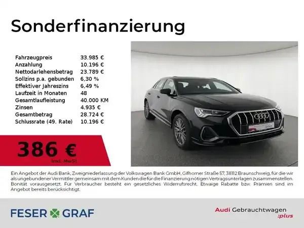 Mythosschwarz metallic Gebraucht 2021 Audi Q3 Ambiente SUV | 33.985 € (Teuer) - Bild 1/2