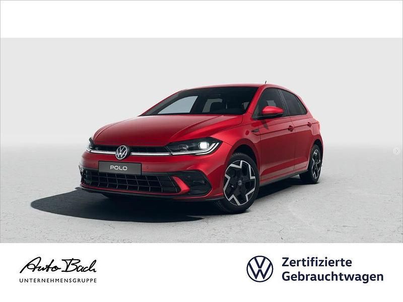Rot (kings red metallic) Gebraucht 2024 VW Polo R-line Limousine | 25.980 € (Etwas zu teuer) - Bild 1/4