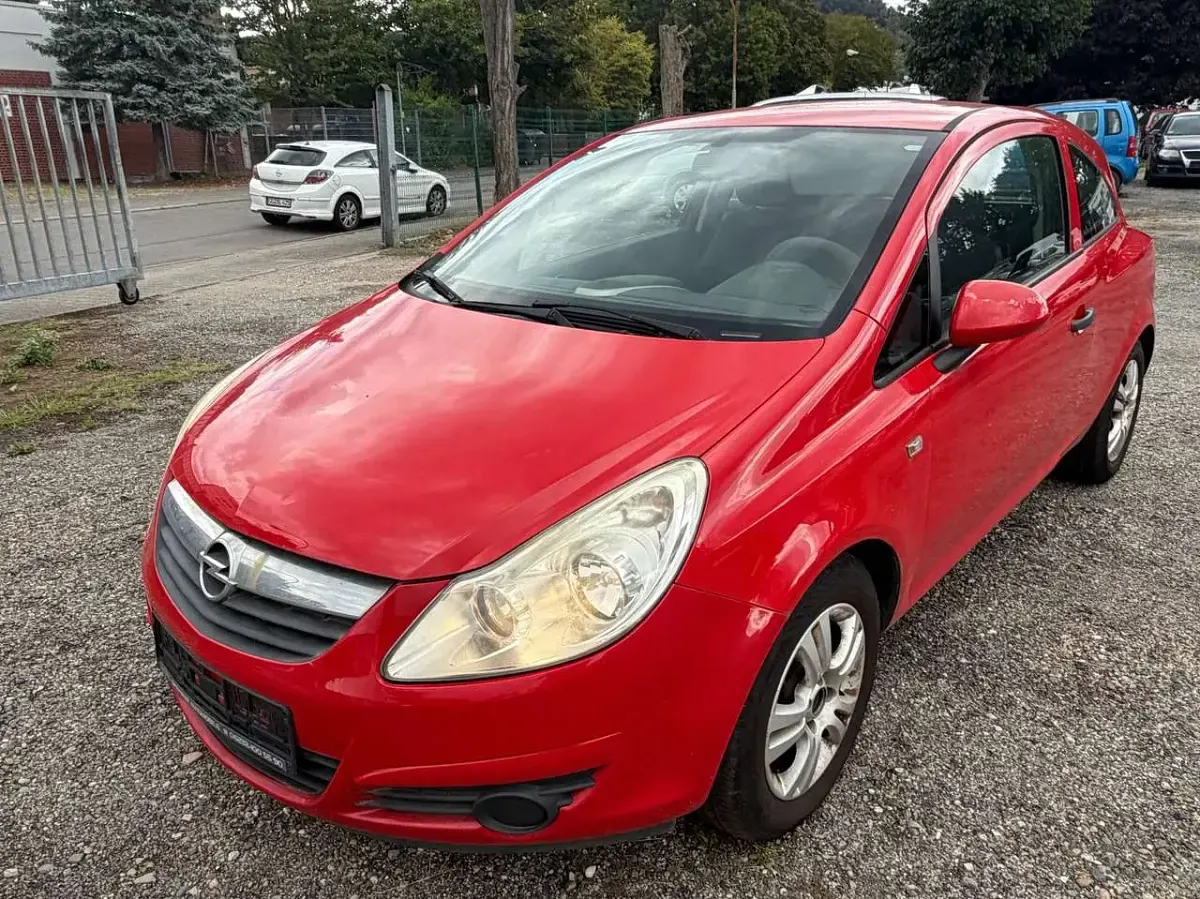 Gebraucht Opel Corsa Edition 60 PS (44 kW) 2009 Rot Kleinwagen