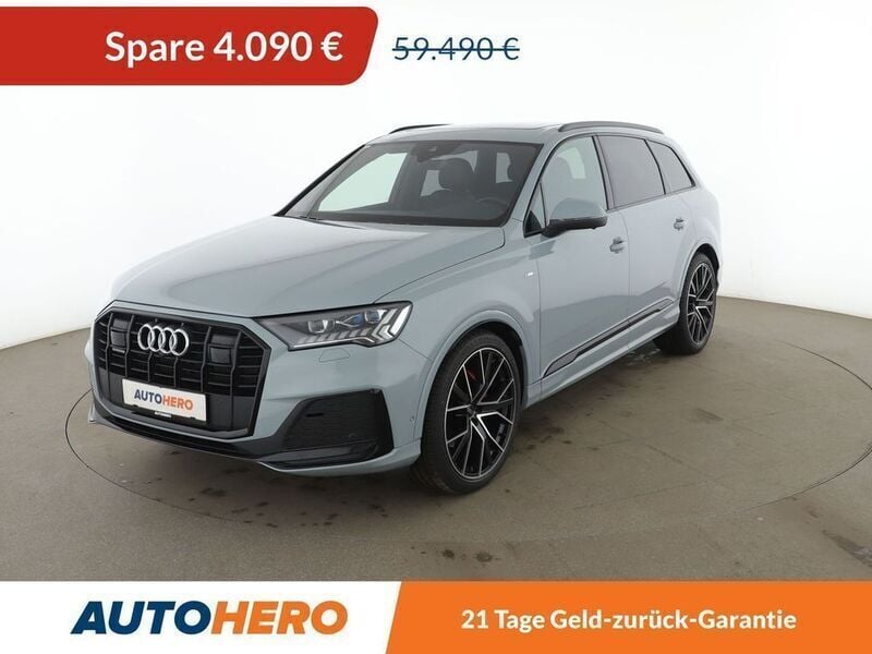 Grau Gebraucht 2021 Audi Q7 S-Line SUV | 55.400 € (Guter Preis) - Bild 1/3