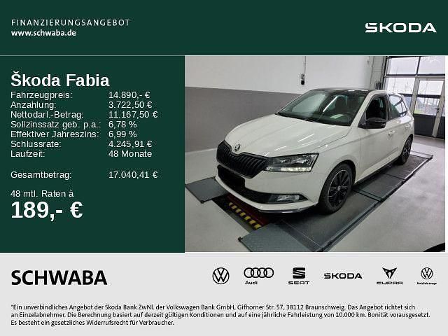 Candyweiß Gebraucht 2021 Skoda Fabia Monte Carlo Limousine | 14.890 € (Fairer Preis) - Bild 1/4