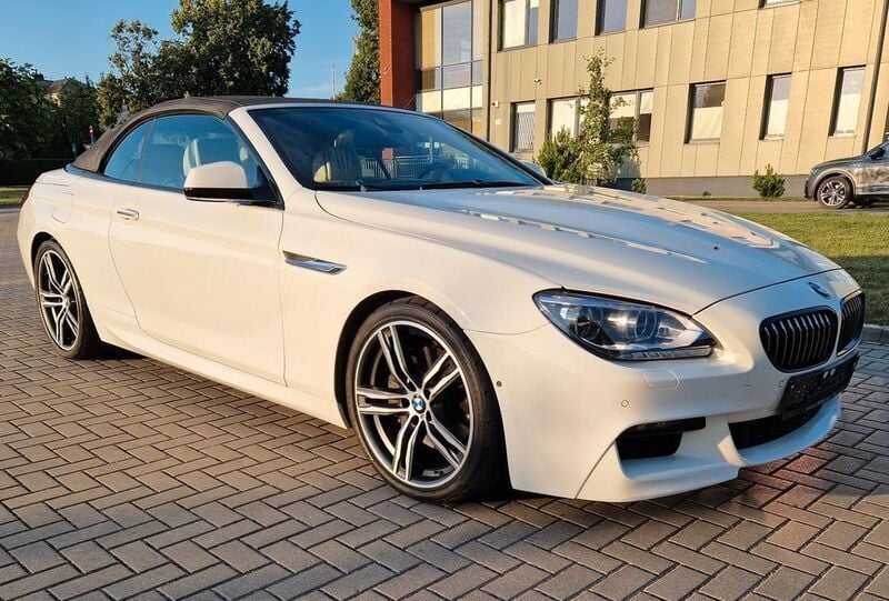 Weiß Gebraucht 2013 BMW 650 Cabriolet M Sport Cabrio | 24.700 € - Bild 1/4