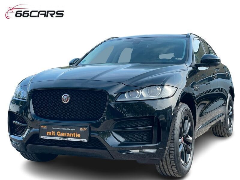 Santorini black Gebraucht 2018 Jaguar F-Pace R-Sport SUV | 23.780 € (Guter Preis) - Bild 1/4