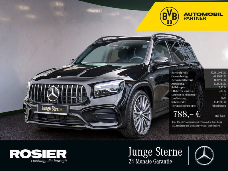 Schwarz / kosmosschwarz Gebraucht 2024 Mercedes GLB35 Premium SUV | 52.461 € (Fairer Preis) - Bild 1/4