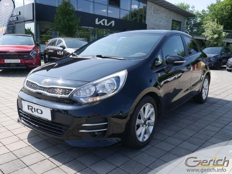 Aurora schwarz metallic (metallic) Gebraucht 2016 Kia Rio 2 Kleinwagen | 8.900 € (Fairer Preis) - Bild 1/4