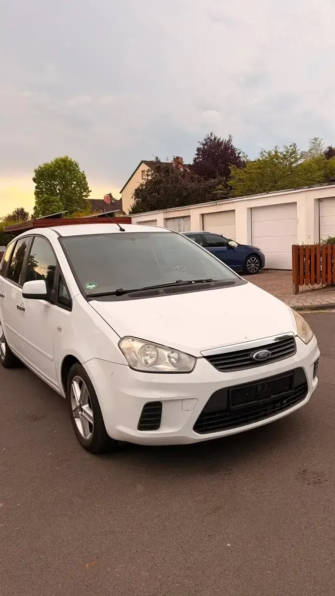 Gebraucht Ford C-MAX 105 PS (77 kW) 2009 Weiß Van / Kleinbus
