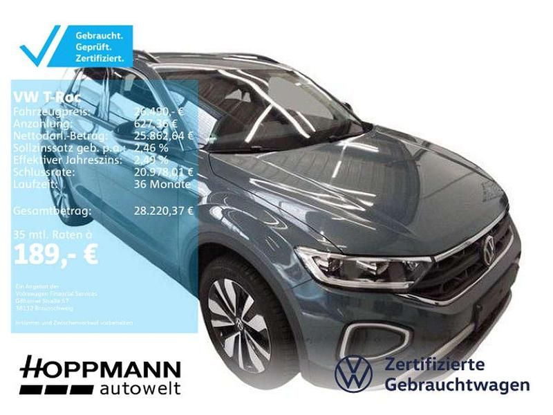 Petroleum blue metallic Gebraucht 2025 VW T-Roc Goal SUV | 26.490 € (Fairer Preis) - Bild 1/3