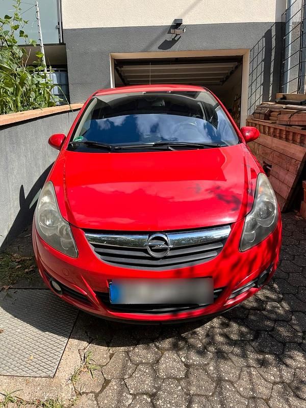 Rot Gebraucht 2007 Opel Corsa Kleinwagen | 999 € (Guter Preis) - Bild 1/4