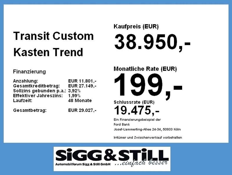 Neu Ford Transit Custom Trend 150 PS (110 kW) 2026 Frost weiß Van / Kleinbus