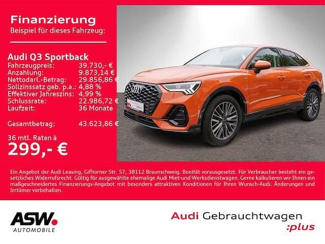 Pulsorange Gebraucht 2023 Audi Q3 Sportback S-Line SUV | 39.730 € (Fairer Preis) - Bild 1/4