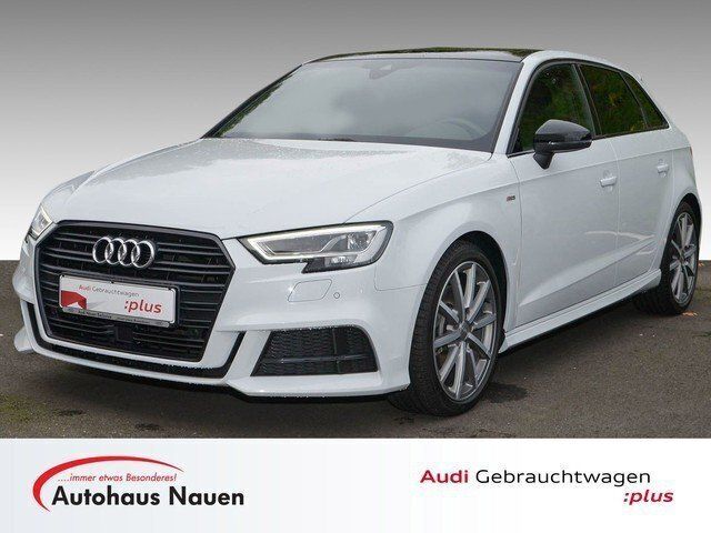 Weiß metallic Gebraucht 2020 Audi A3 Sportback S-Line Kleinwagen | 33.397 € (Teuer) - Bild 1/4