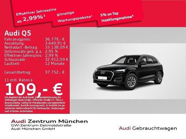 Gebraucht Audi Q5 Basis 204 PS (150 kW) 2024 Brillantschwarz SUV