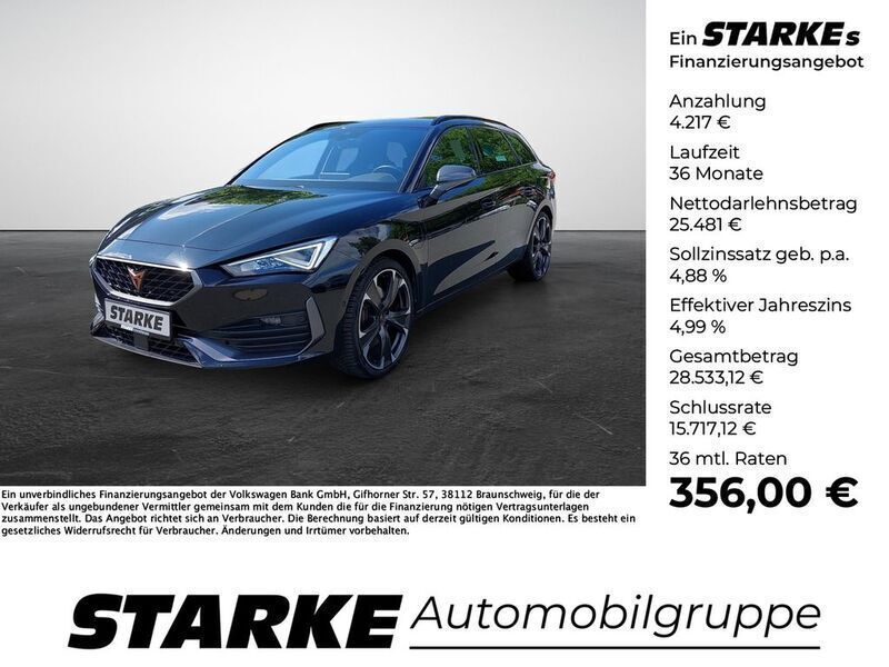 Mitternachtsschwarz Gebraucht 2023 Cupra Leon VZ Kombi | 29.698 € (Etwas zu teuer) - Bild 1/4
