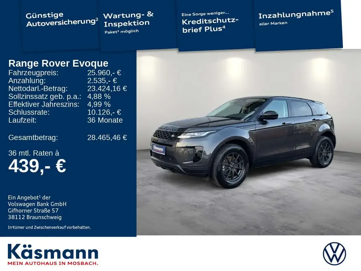 Usata Land Rover Range Rover evoque 163 CV (119 kW) 2022 Grigio SUV