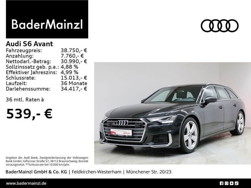 Vesuvgrau metallic Gebraucht 2020 Audi S6 Ambiente Kombi | 38.750 € (Superpreis) - Bild 1/3