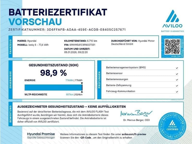 Gebraucht Hyundai Ioniq 6 239 kW (325 PS) 2024 Gruen Limousine