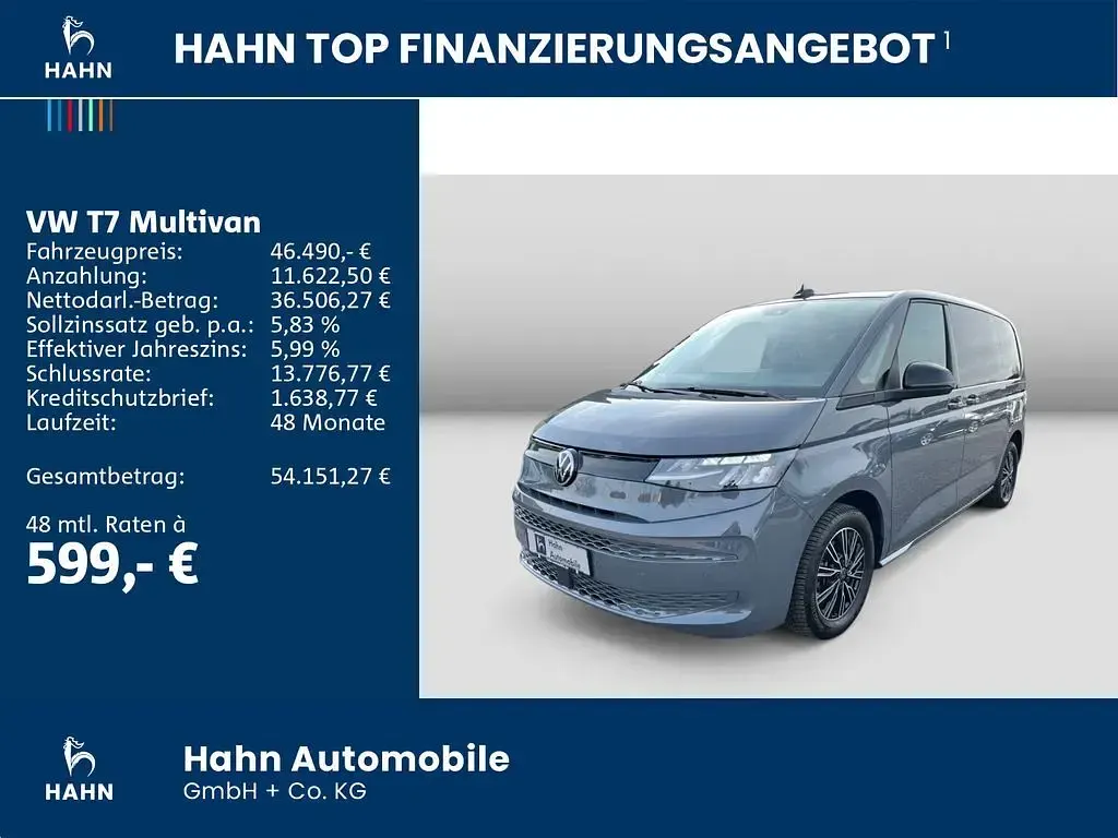 Gebraucht VW Multivan Basis 150 PS (110 kW) 2025 Grau Van / Kleinbus