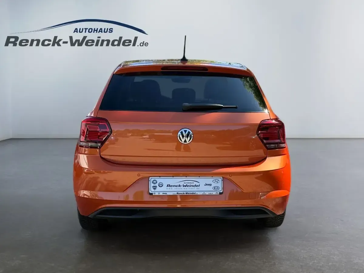 Gebraucht VW Polo IQ Drive 95 PS (69 kW) 2019 Orange Kleinwagen