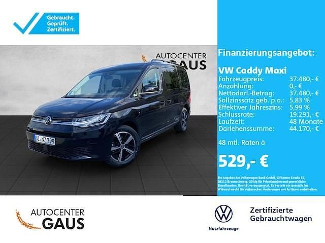 Schwarz Gebraucht 2024 VW Caddy Maxi Life Life Van / Kleinbus | 37.480 € (Fairer Preis) - Bild 1/2