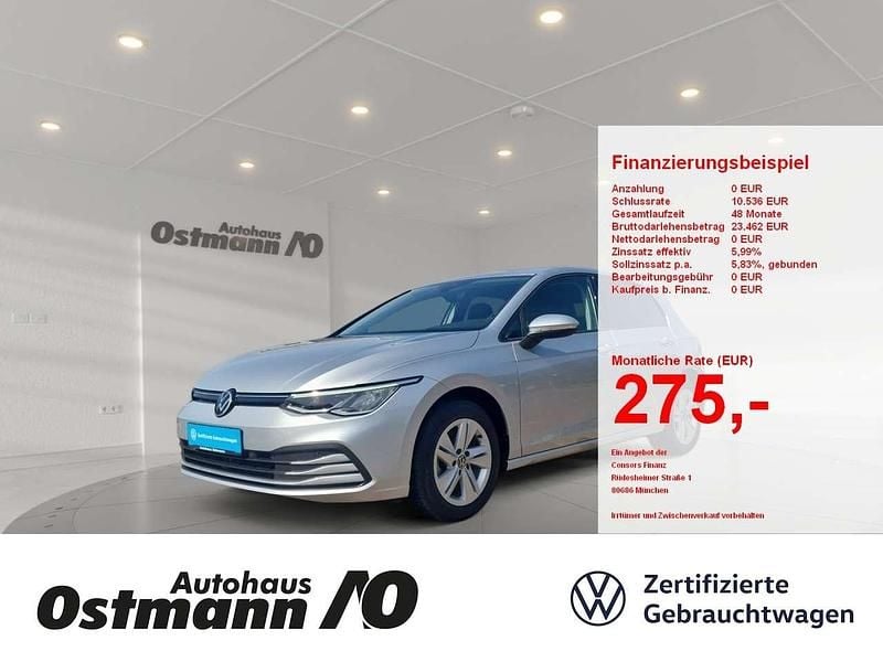 Silber Gebraucht 2020 VW Golf VIII Life Limousine | 18.550 € (Fairer Preis) - Bild 1/4