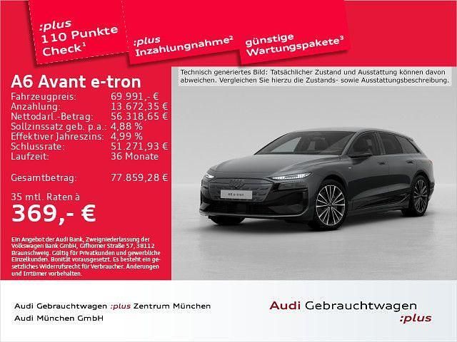 Grau Gebraucht 2025 Audi A6 e-tron S-Line Kombi | 69.991 € (Superpreis) - Bild 1/2