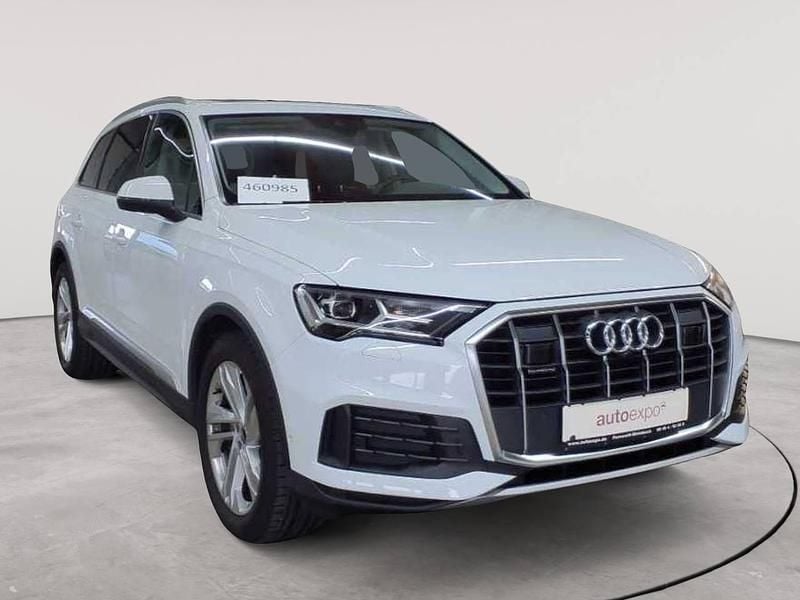 Gletscherweiss metallic Gebraucht 2021 Audi Q7 SUV | 47.990 € (Superpreis) - Bild 1/4