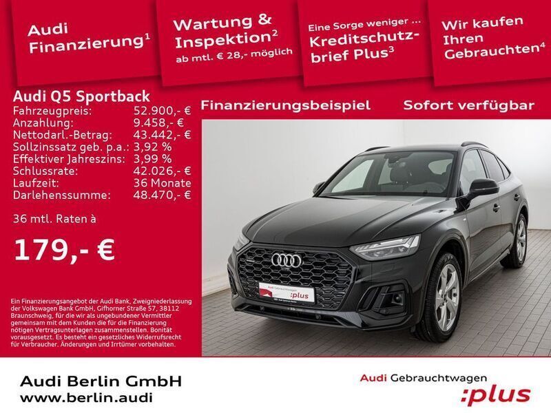 Mythosschwarz metallic Gebraucht 2024 Audi Q5 Sportback Ambiente SUV | 52.900 € (Etwas zu teuer) - Bild 1/3