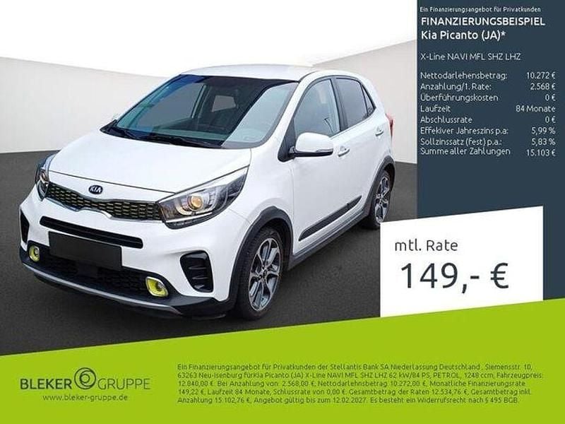 Gebraucht Kia Picanto X-Line 84 PS (61 kW) 2019 (ud) schneeweiss Kleinwagen