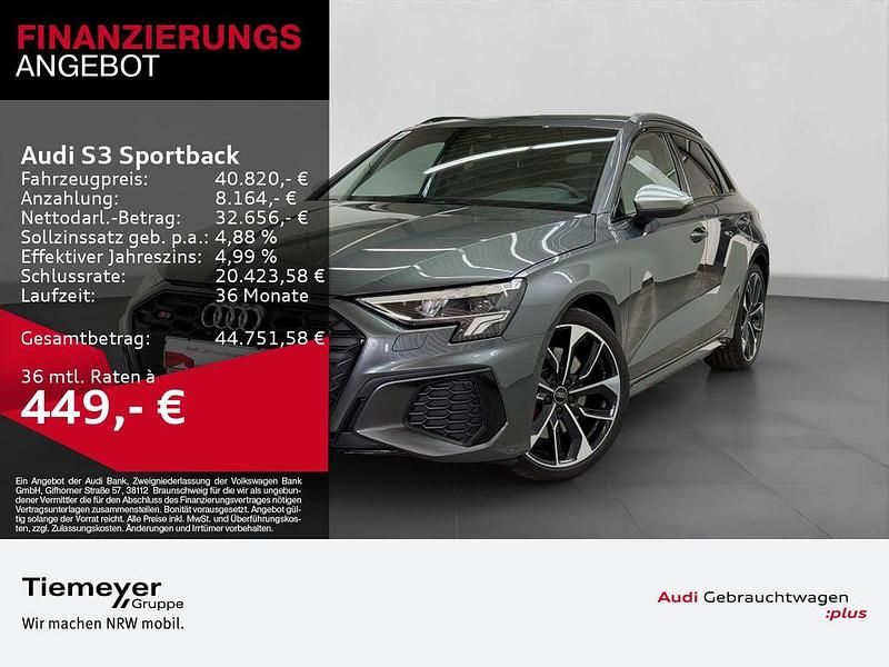 Daytonagrau perleffekt Gebraucht 2024 Audi S3 Ambiente Limousine | 40.820 € (Guter Preis) - Bild 1/4